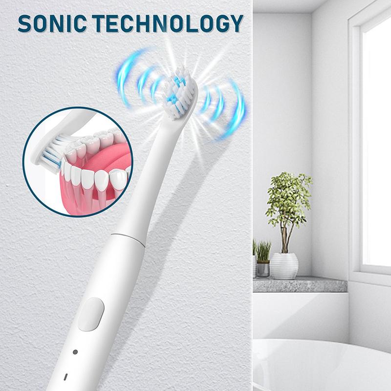 Electric Toothbrush Usb Rechargeable Toothbrush Dental Cleaning Tools For Adults With Two Brush Head For Home Outdoor Tourism Cleansing