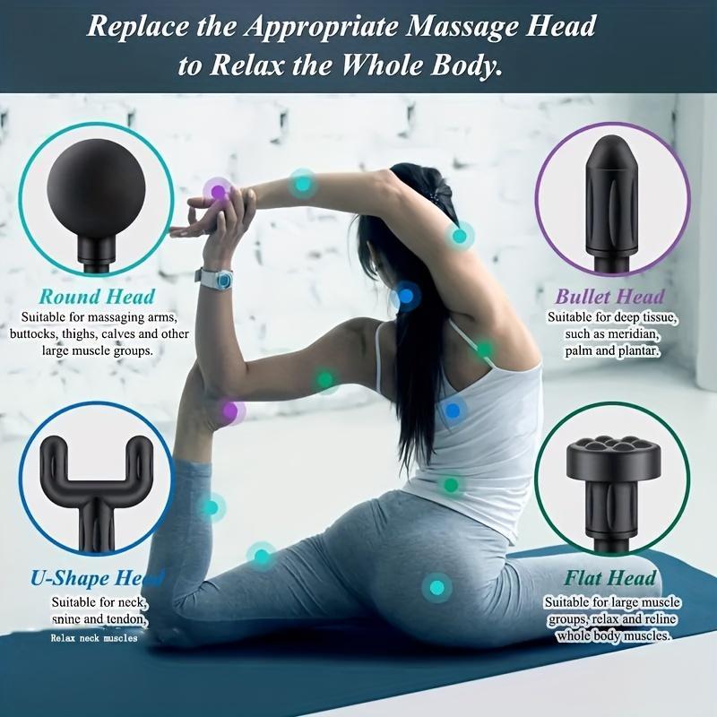 Sports Recovery Massage Tool, Deep Tissue Fascia Gun, Quickly Soothe Tight Muscles, Perfect for Active Lifestyles