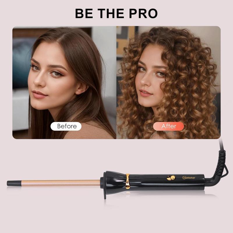 9mm Mini Hair Curler, 1 Box Hair Curling Iron, Thin Curling Iron Wand for Home & Salon Use, Professional Hair Styling Tool for Women & Girls, Christmas Gift