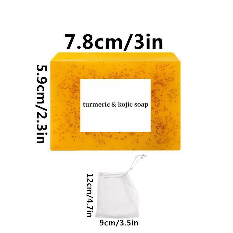 3PCS Lemon turmeric kojic soap