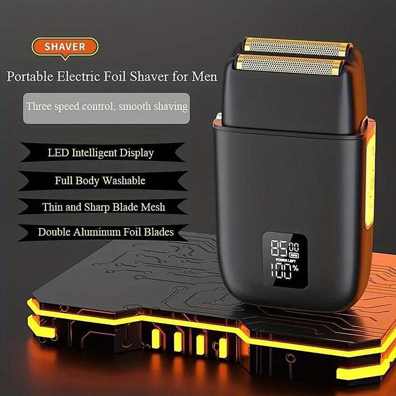 Portable Shaver for Men, Pocket Size Mini Shaver, Rechargeable Razor, One-button Use Suitable for Home, Office, Travel Use, Clippers for Men, Stocking Fillers Gift