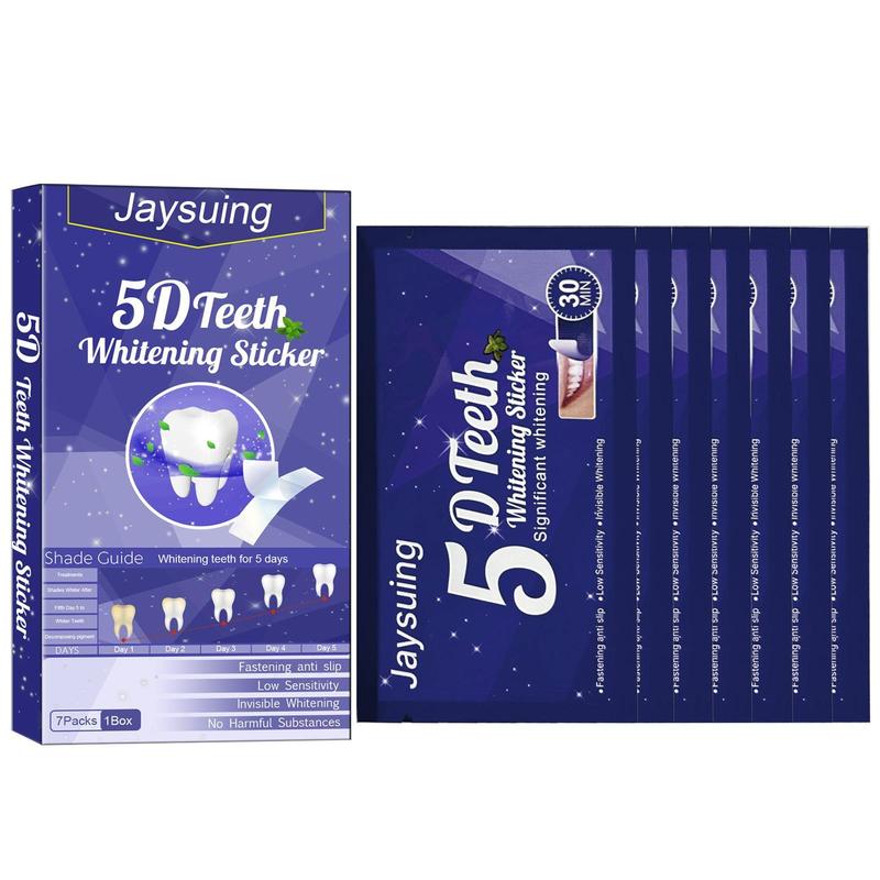 Teeth Whiten Strips, 7pcs set Deep Cleaning Tooth Stickers, Breath Freshening Teeth Whitener Strips, Oral Hygiene Care Stickers, Teeth Whitening