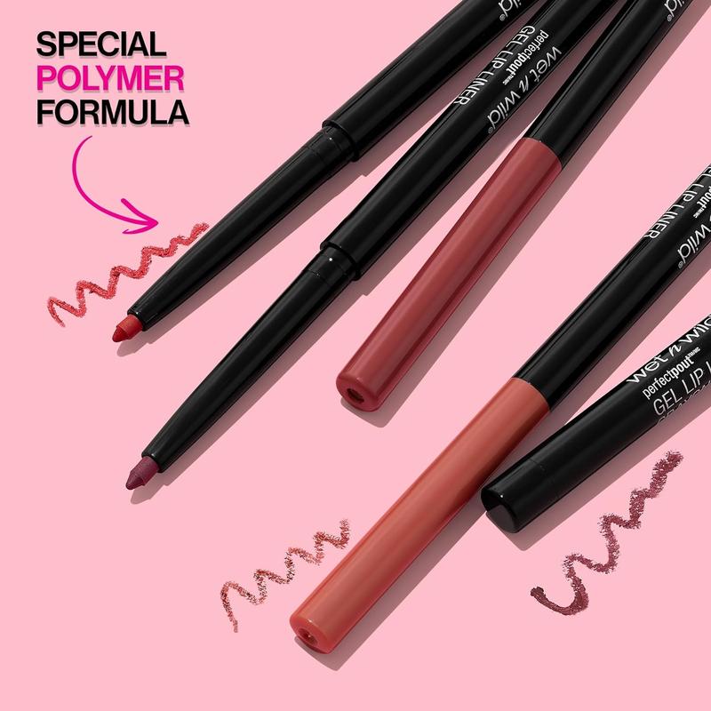 wet n wild Lip Liner Perfect Pout Matte Retractable Gel Lip Liner Pencil, Purple Lay Down the Mauves