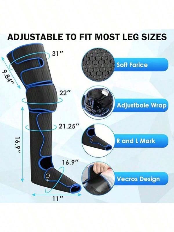 Leg Massager, Leg Massager with Air Compression for Circulation,Relaxation and Pain Relief with ó Modes 3 Vibration, Perfect Present for Man  Woman Family,Thanksgiving,Christmas,New Year Gift