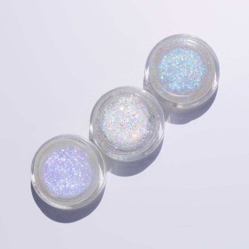 STARLITES COLLECTION – 3 Piece Illuminating Iridescent Glitter Gel Set Eyeshadow Makeup