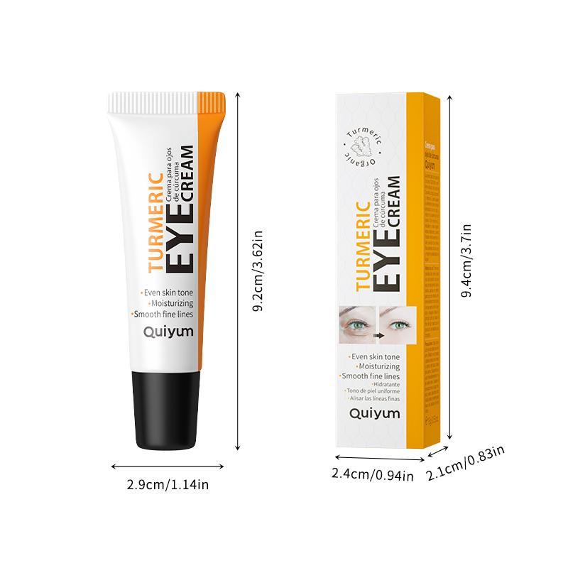 Turmeric Eye Cream, Natural Extract VC VE Smoothing Eye Cream, Hydrating Lifting Eye Skin, Suitable for Different Skin Types