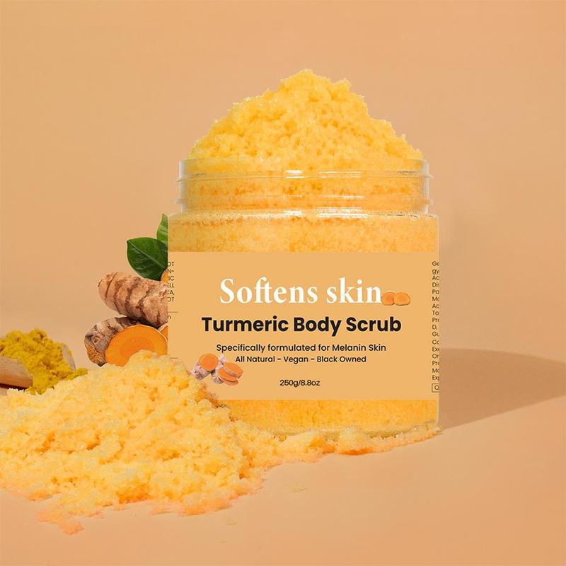 Turmeric Body Scrub, Moisturizing Body Scrub, Gentle Cleansing and Exfoliation Body Care Product for Women & Men All Skin Types