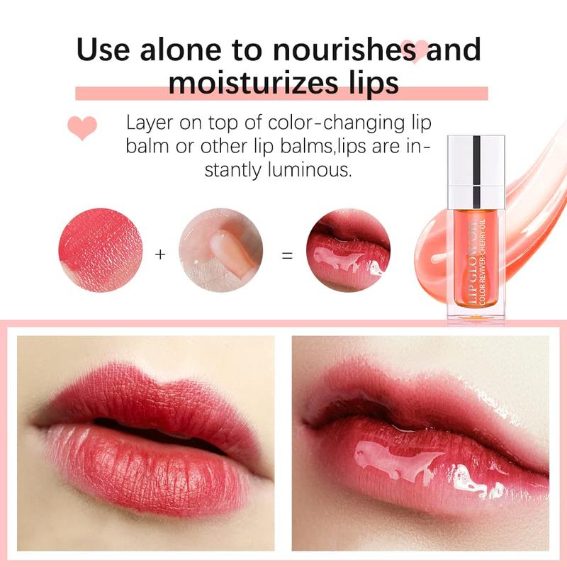 Raspberry Hydrating Lip Glow Oil. Transparent, tinted. Nourishing, long-lasting. Repairs & lightens lip lines. Glossy & moisturizing. 0.2 OZ.