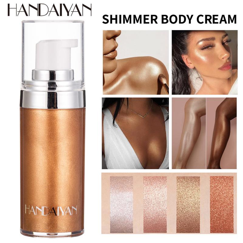 HANDAIYAN Body Highlighter Liquid Beach Facial Liquid Lotion Whole Body Brightening Fine Skin Highlighter Oil