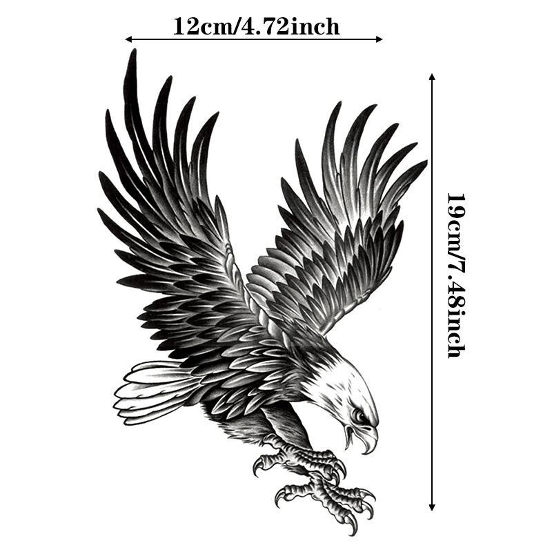 Eagle Pattern Temporary Tattoo Sticker, Creative Fake Tattoo Sticker, Body Art Decoration for Men & Women