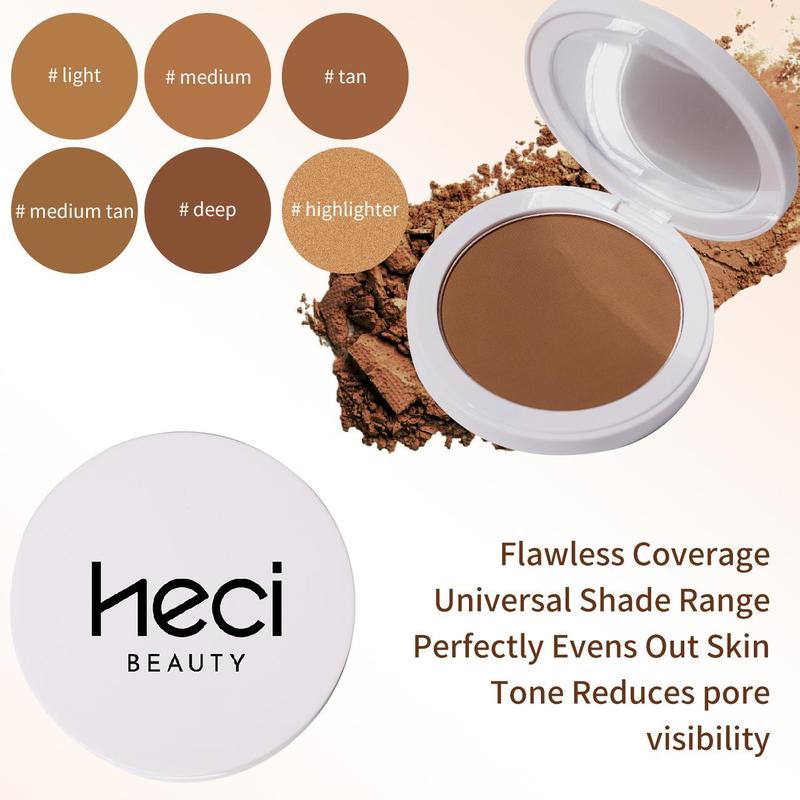 Long Lasting Matte Bronzer Powder, Lightweight Blendable Bronzer, Highlighter, Professional Cosmetic Product for Women & Girls