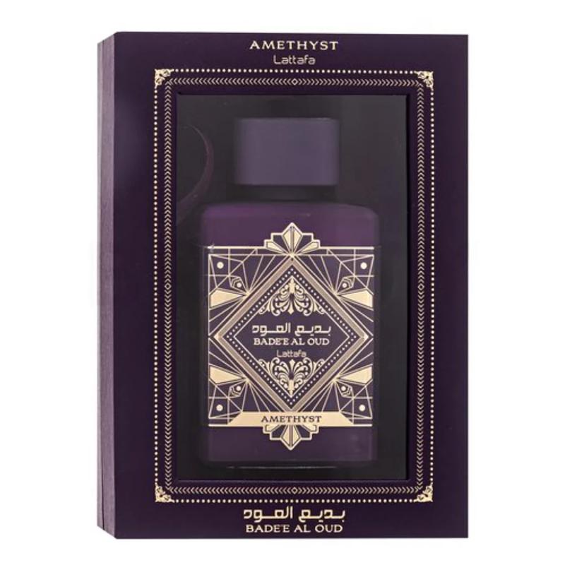 Badee Al Oud Amethyst Perfume by Lattafa 3.4oz (100ml) Eau de Parfum EDP For Unisex Cologne Scented