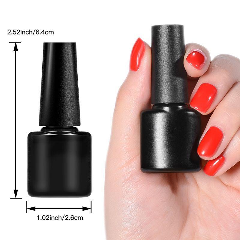 Coffee Color Gel Nail Polish Set, 6 Counts set Popular Color Gel Nail Care Art Design, Semi Permanent Need Lamp Cure Soak Off UV LED Gel Varnish Manicure for Home Salon, Christmas Gift