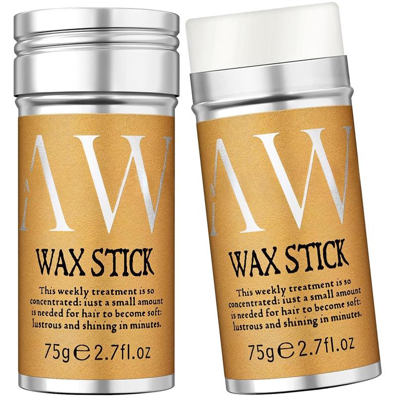 Hair Wax Stick, 2 count - Wax Stick For Hair Wigs Hair Slick Stick For Hair Fly Away & Edge Frizz, Easy to Absorb & No White Chips & No- 2.7 Oz.(Pack of 2)