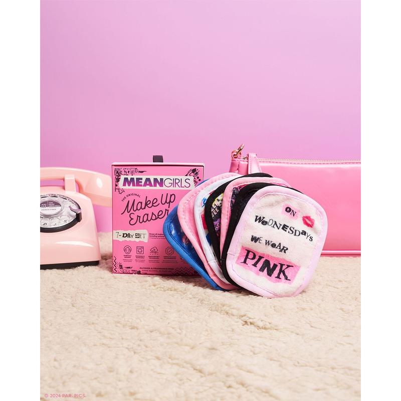 Mean Girls 7-Day Set - Erase Makeup with JUST WATER, Reusable & Machine Washable Makeup Remover