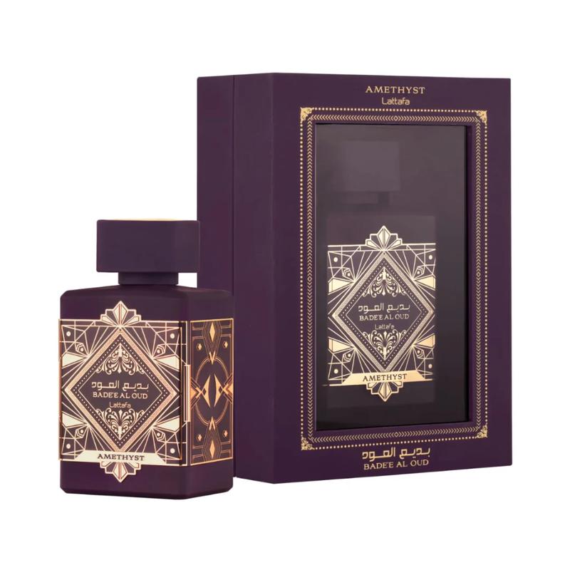 Badee Al Oud Amethyst Perfume by Lattafa 3.4oz (100ml) Eau de Parfum EDP For Unisex Cologne Scented