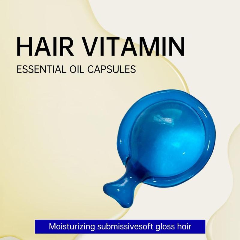 Hair Vitamin Capsule, 40pcs box Essential Oil Capsules with Argan Oil, Avocado Oil, Moisturizing Hair Care Product for All Hair Types, Hair Products, Christmas Gift