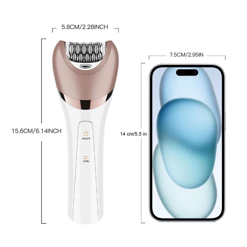 6 in 1 Electric Shaver, USB Rechargeable Hair Removal Machine, Bikini Trimmer Body Shaver Kit for Women, Body Hair Trimmer Facial Hair Removal Shaver, Multifunctional Beauty Kit, Washable Facial Cleaning Instrument for Women