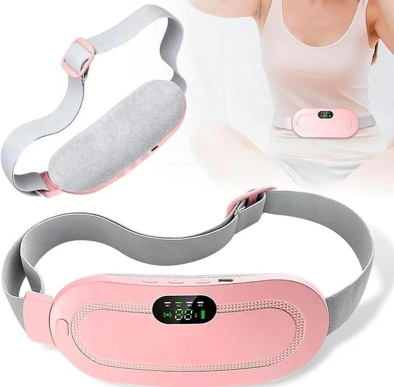 Menstrual Heating Pad Smart UterusWarmer Belt,1 Count Relief Waist PainCramps Vibrating Abdominal MassageUterus Warmer Waist Massager, VibratePlate,Halloween Gift,Fall Essentials