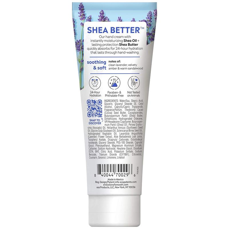 Hand Cream- Lavender, 24-Hour Hydration, Lasts Through Hand-Washing, Skin Care Lotion with Shea Butter, 2.5 fl oz