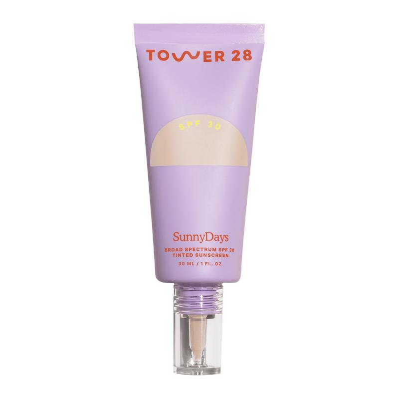 Tower 28 SunnyDays SPF 30 Tinted Sunscreen + Foundation - For Sensitive Skin - Mineral Sunscreen, Broad Spectrum UVA UVB Sun Protection - Vegan