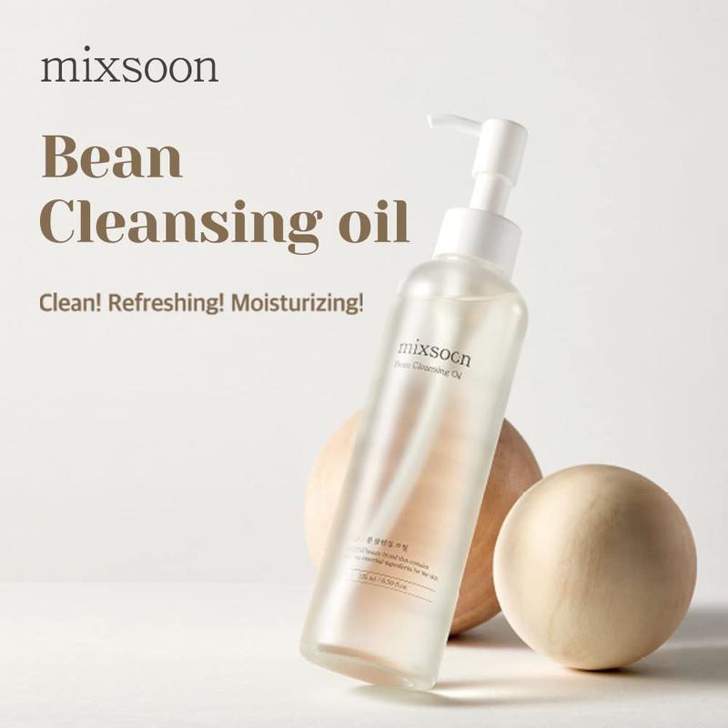 [mixsoon Official Shop] Bean Cleansing Oil (6.59 fl oz   195ml) | Daily Facial Cleanser for All Skin Types, Deep Cleanse Sebum, Whiteheads & Dead Skin, Makeup Removal & Moisturizing