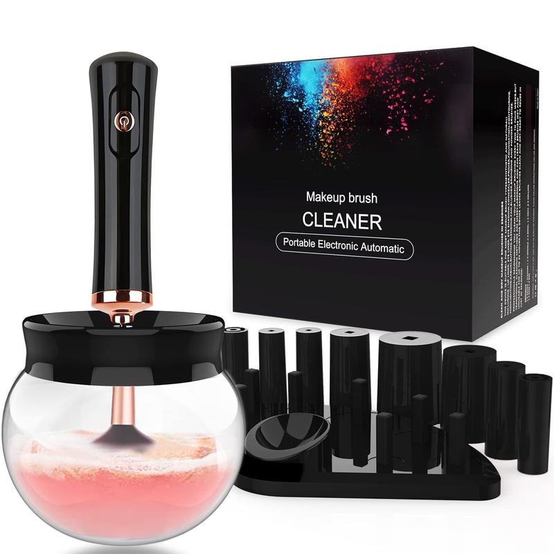 Glam Clean Automatic Electric Makeup Brush Cleaner and Dryer Kit Cleansing Cosmetic