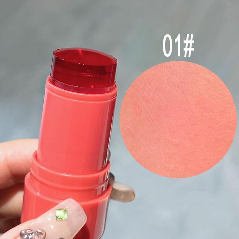 Long-lasting Matte Blush Stick, Natural Look Blush for Daily Makeup, Lightweight Blush, Soft Color Shadow, Suitable for All Skins