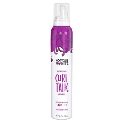 Not Your Mother's Curl Talk Activating Mousse Gel Haircare Lightweight Frizz Salon