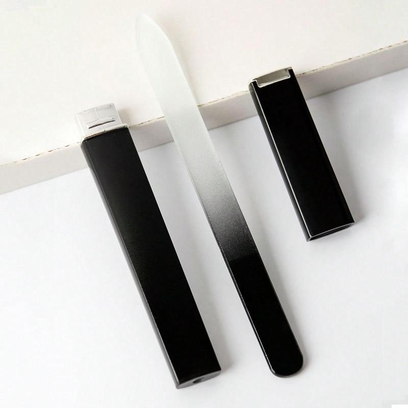 1 Set Glass Nail File, Nail Art Aids, Professional Manicure Tool For Home & Beauty Salon Use