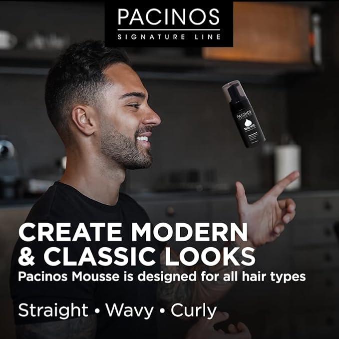 Pacinos Signature Line Curl Enhancing Mousse: Light-Medium Hold, Low Shine – Hydrating & Volumizing Styling