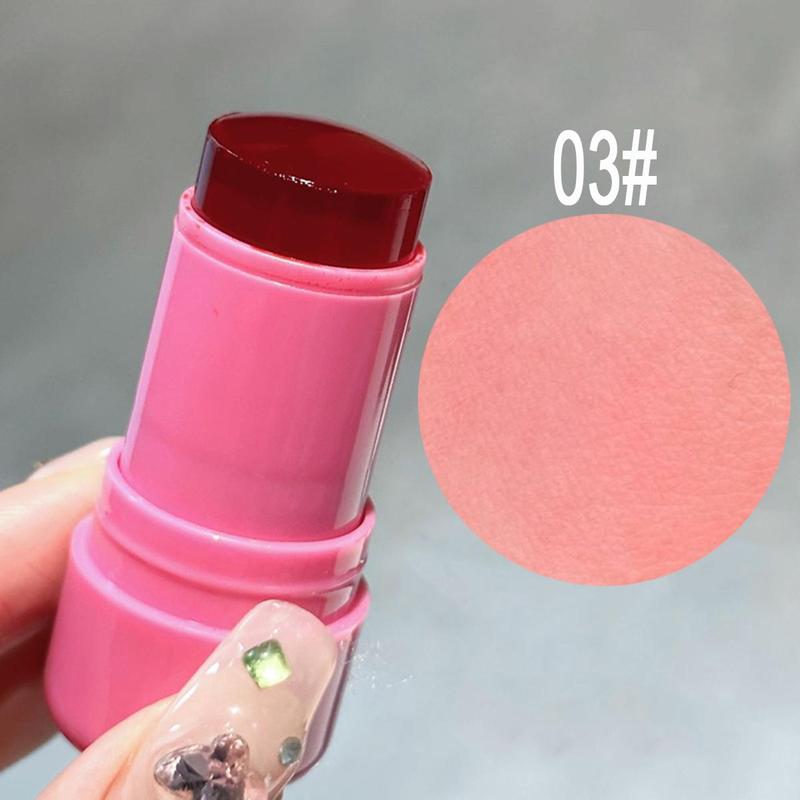 Long-lasting Matte Blush Stick, Natural Look Blush for Daily Makeup, Lightweight Blush, Soft Color Shadow, Suitable for All Skins