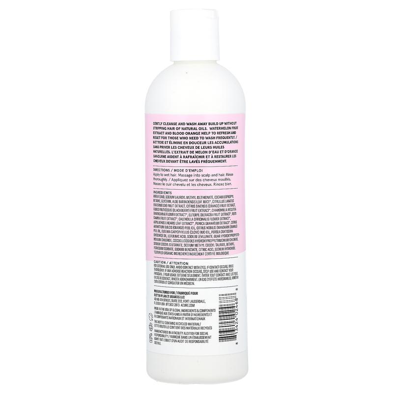 ACURE Balance + Reset Shampoo, All Hair Types, Watermelon Fruit Extract & Blood Orange, 12 fl oz (354 ml)