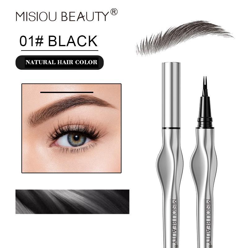 Waterproof Eyebrow Pencil, 2 Counts Long Lasting Eyebrow Pen, Brow Styling Brush, Eye Brow Makeup Tool, Makeup Accessories, Christmas Gift