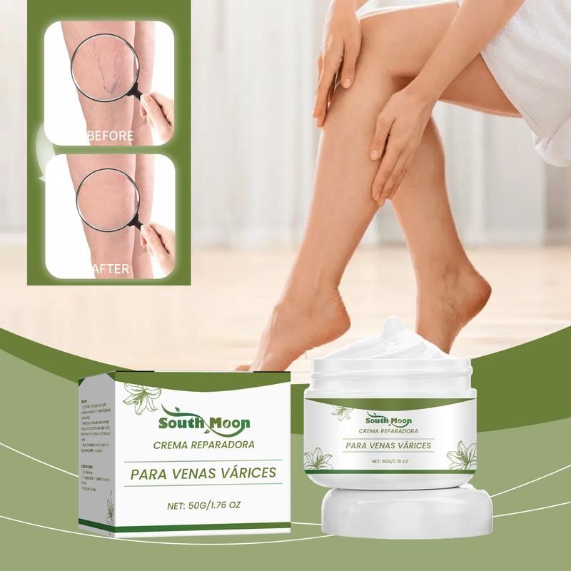 Leg vein care cream cares for and repairs leg skin and relieves leg discomfort skin oil