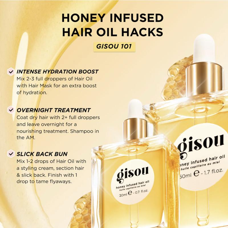 Gisou Honey Infused Hair Oil - For Soft and Healthy Hair