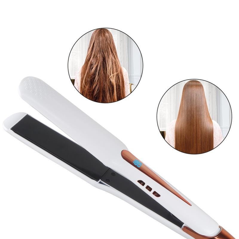 Hair Straightener Flat Iron Wide Panel Fast Heating Hair Straightener