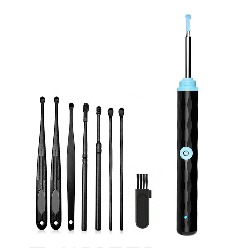 Ear Wax Removal Tool, Ear Cleaner with 1296P HD Camera, Ear Wax Cleaner with Ear Spoon & Brush Set, Ear Wax Removal Tool with Camera for iOS and Android