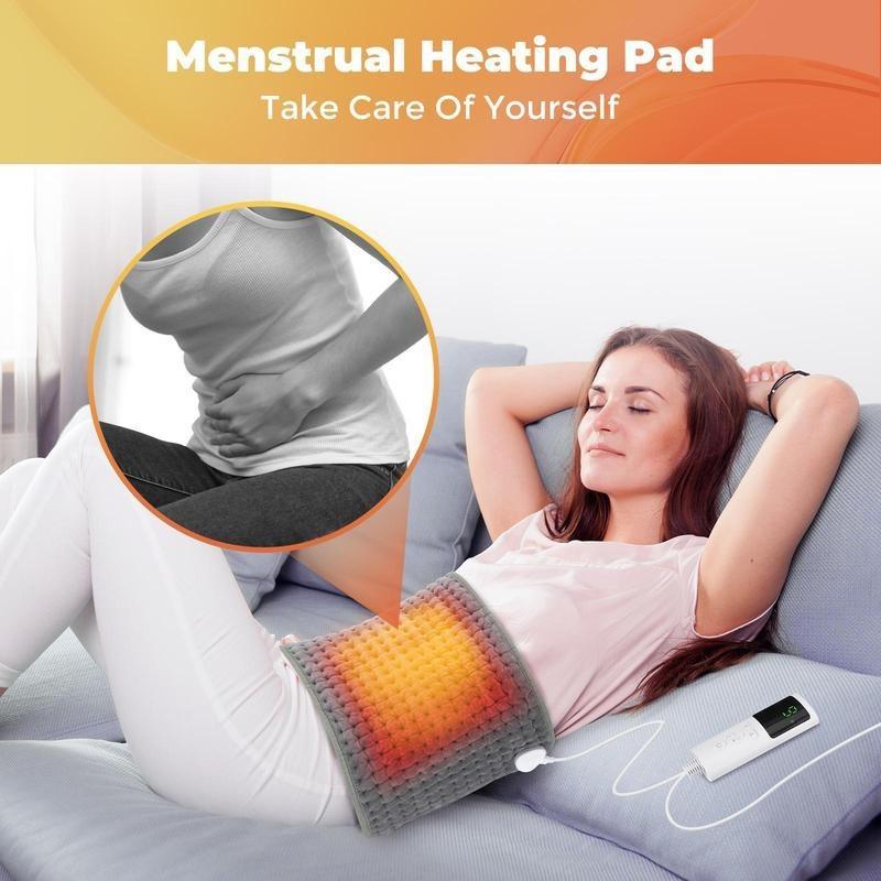 Electric Waist Warmer Heating Pad, 9 Heat Level Timer Warm Body Warming Massager, Multi-use Massager for Home Office Use