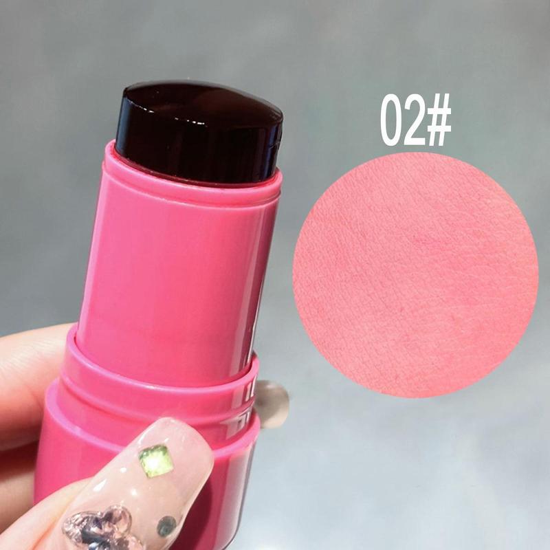 Long-lasting Matte Blush Stick, Natural Look Blush for Daily Makeup, Lightweight Blush, Soft Color Shadow, Suitable for All Skins