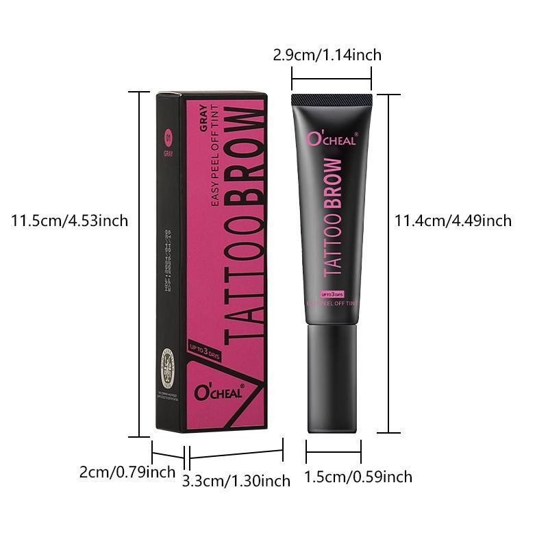 Waterproof Long Lasting Eyebrow Cream, 1 Set Eyebrow Dye Tint Fast Gel Eyelash Kit, Eye Brow Makeup, Professional Eye Makeup Products, Christmas Gift