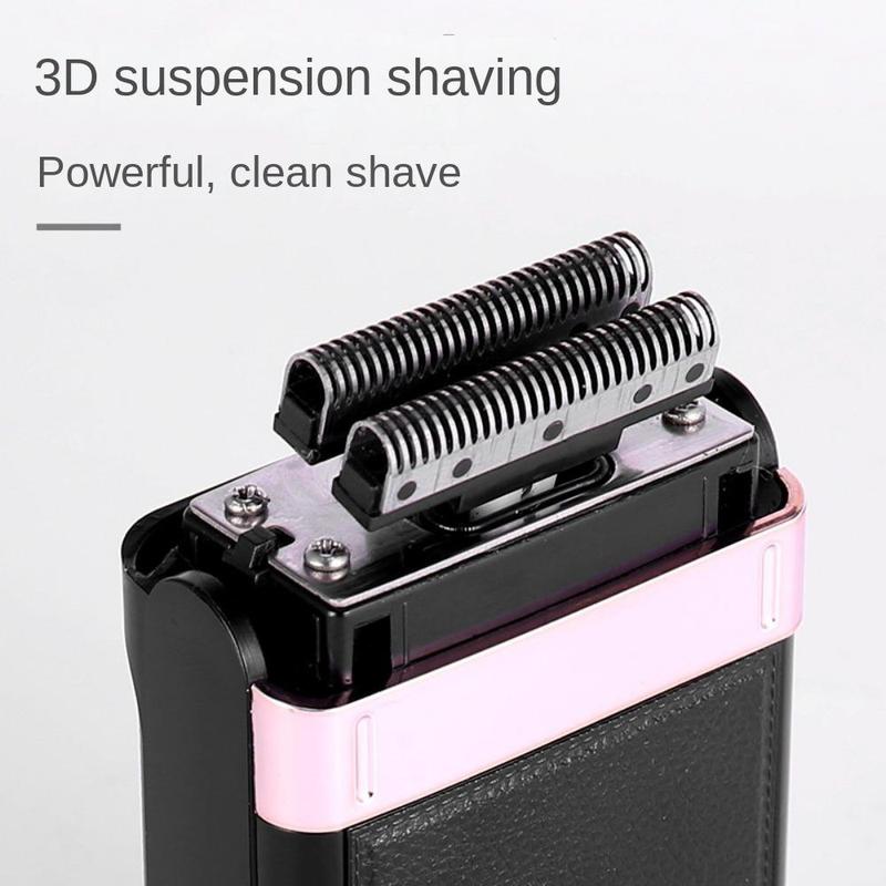 Rechargeable Electric Shaver, Advanced Reciprocating Grid Shaver, Durable Aluminum Foil Shaver, Portable Shaver for Travel & Outdoor