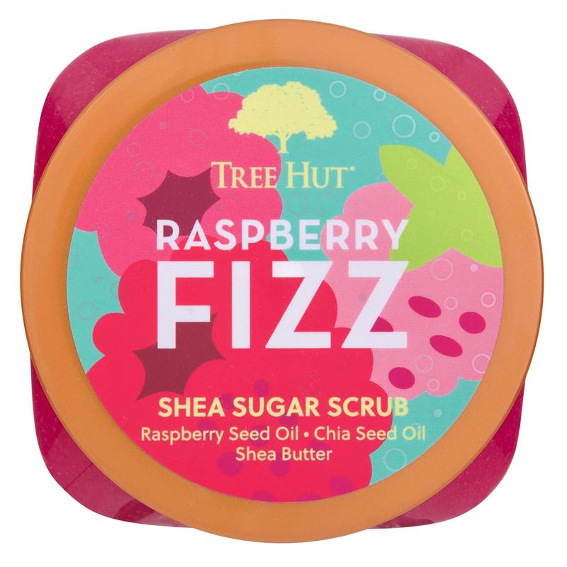 NEW SALE Tree Hut Raspberry Fizz Shea Sugar Scrub, 18 oz, Ultra Hydrating and Exfoliating Scrub