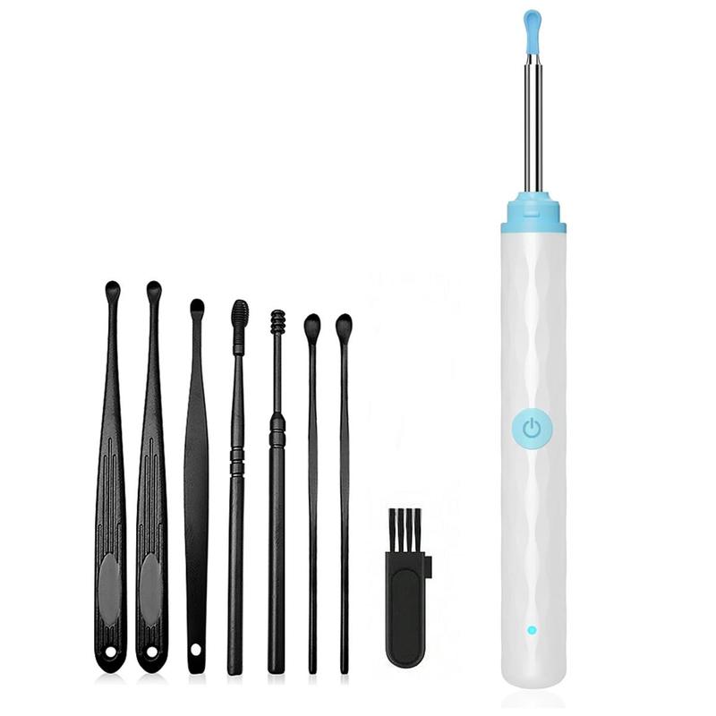 Ear Wax Removal Tool, Ear Cleaner with 1296P HD Camera, Ear Wax Cleaner with Ear Spoon & Brush Set, Ear Wax Removal Tool with Camera for iOS and Android