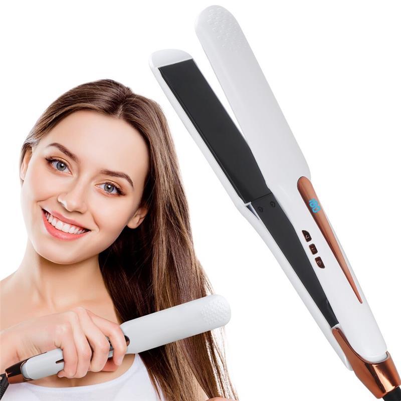 Hair Straightener Flat Iron Wide Panel Fast Heating Hair Straightener