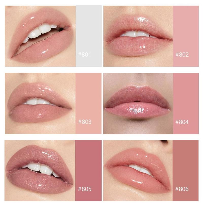 Portable Shiny Lip Gloss, Long Lasting Lip Gloss, Tinted Moisturizing Liquid Lip Balm Hydrating Glossy Lip Glaze Stick, Lip Maximizer Lip Care Lipstick