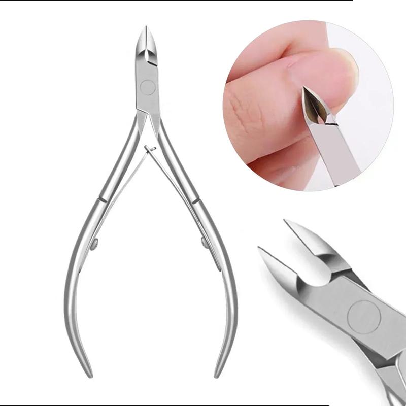 Nailpop Professional Stainless Steel Nail Cutter Scissor Nippers Function Cuticle Pusher Remover Manicure Nail Art Care Tool Kit pedicure tool