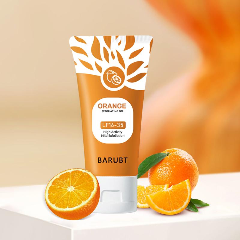 (New) 2024 Orange Exfoliating Gel Scrub Face Body Skin, Facial Exfoliator 50g Skincare