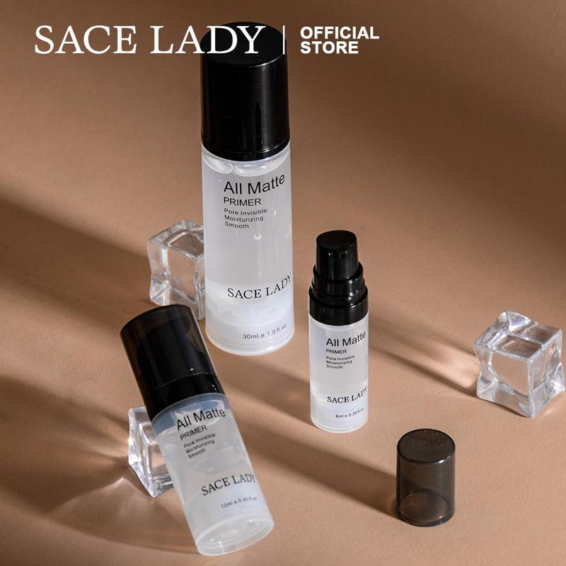 SACE LADY Invisible Pore Foundation, 1 Count Primer Matte Oil-control Smooth Face Primer Gel for Women Make Up Travel Size