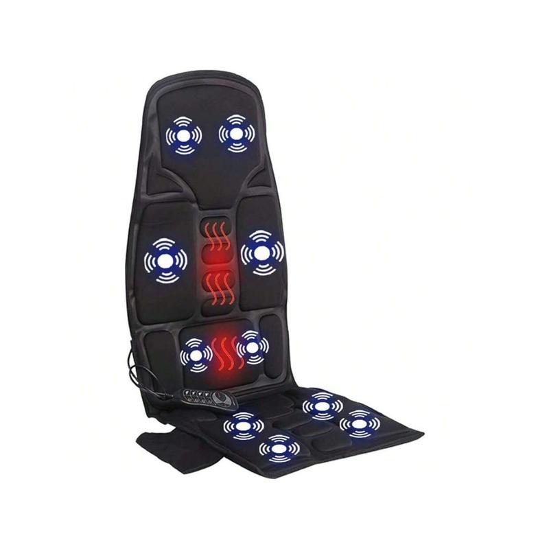 E-Verse Store 8Kinds Massage Seat Cushion Heated Back Neck Body Massager Chair For Home&Car